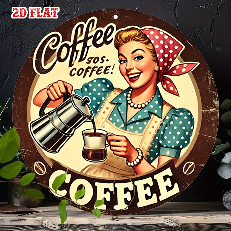[2D Flat] 1pc Retro Round Alum - đánh giá và giá Vintage Collectible Plates