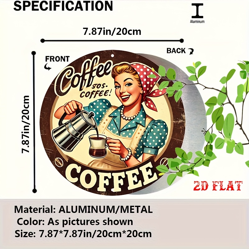 [2D Flat] 1pc Retro Round Alum - đánh giá và giá Vintage Collectible Plates
