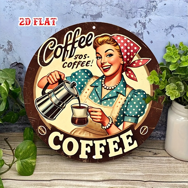 [2D Flat] 1pc Retro Round Alum - đánh giá và giá Vintage Collectible Plates