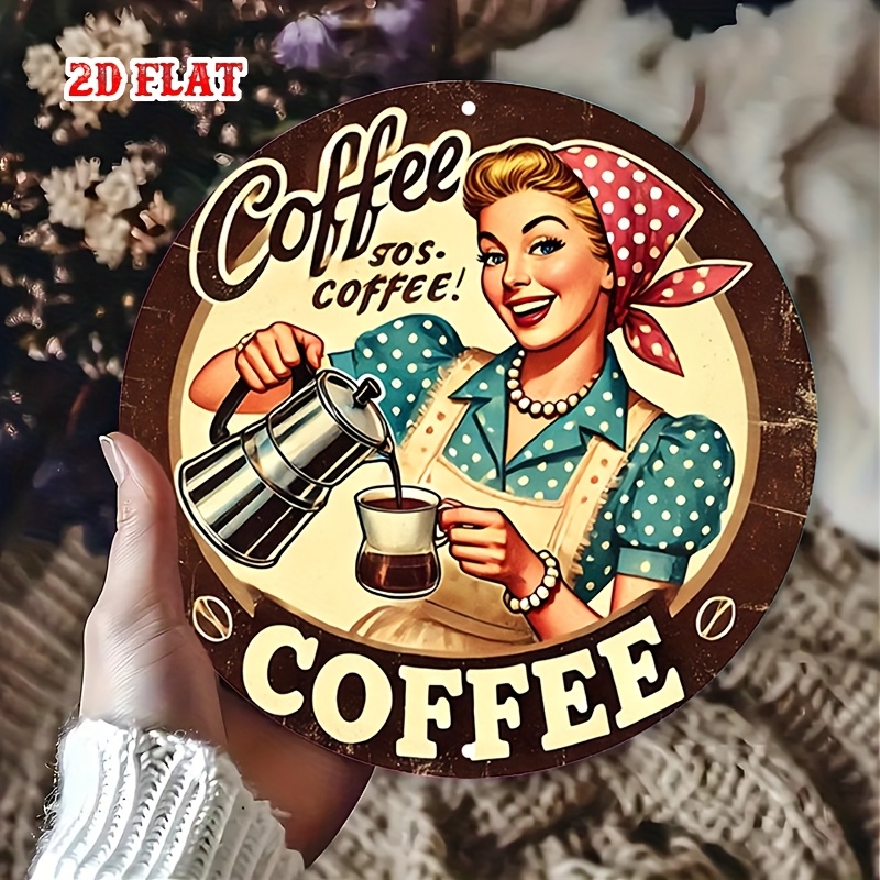 [2D Flat] 1pc Retro Round Alum - đánh giá và giá Vintage Collectible Plates