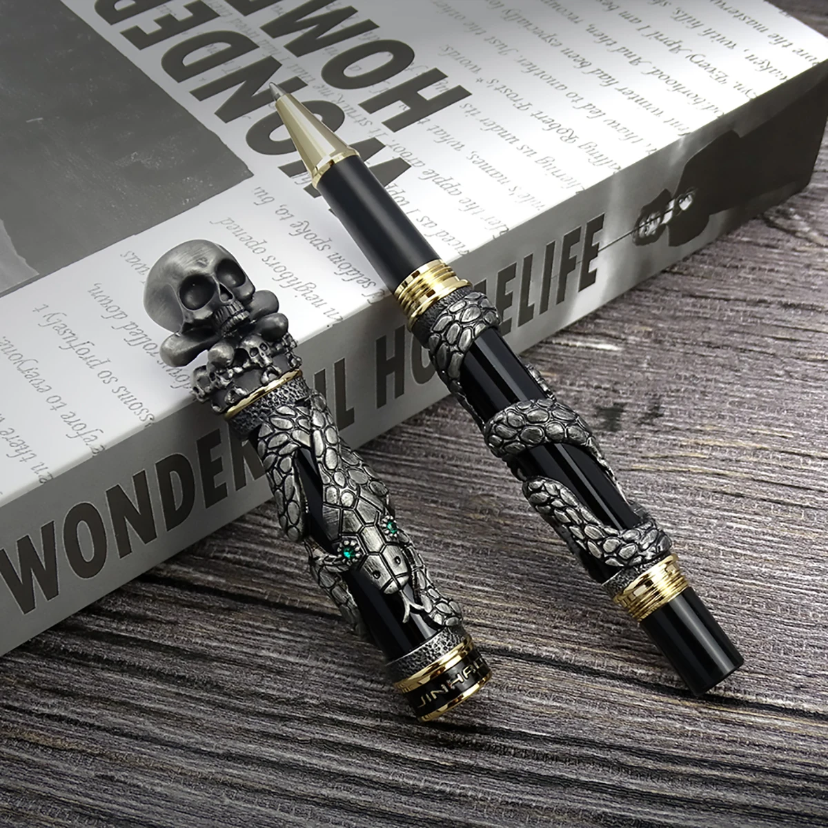 Jinhao Kim Loại Vintage Tháp B - đánh giá và giá Vintage Collectible Pens