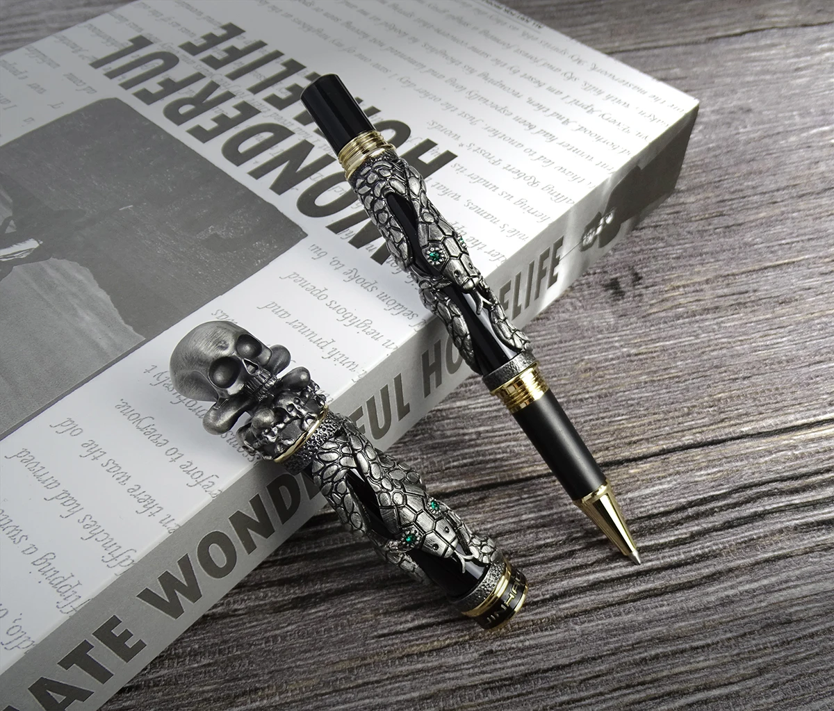 Jinhao Kim Loại Vintage Tháp B - đánh giá và giá Vintage Collectible Pens