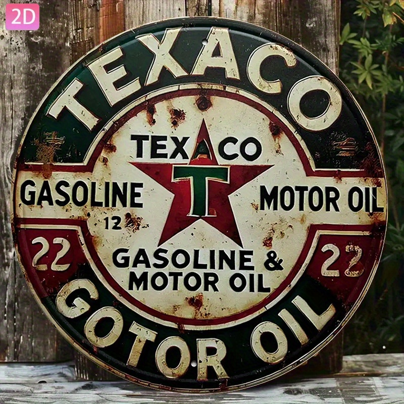 Vintage Texaco Oil Metal Sign— - đánh giá và giá Vintage Collectible Plates